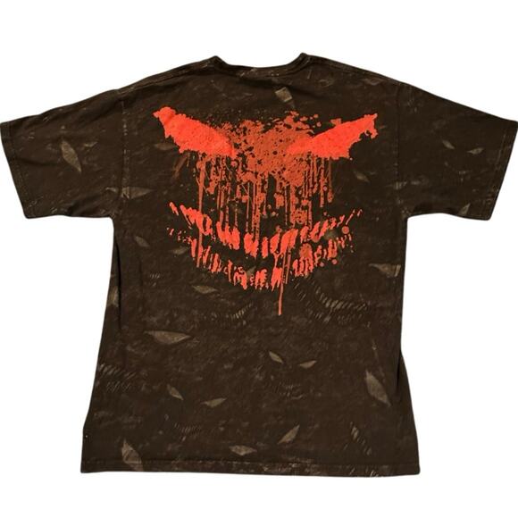 Vintage Y2K Disturbed The Sickness Grim Reaper AOP Double Sided Band Shirt Med - Picture 3 of 3